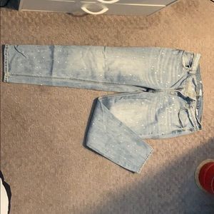 Old Navy Boyfriend Paint Splatter Jeans